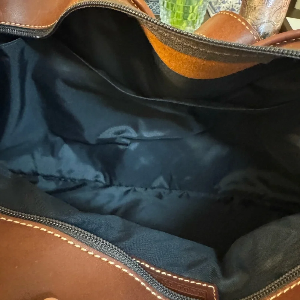 🤎 LEVENGER MADE IN ENGLAND BROWN LEATHER TOTE BAG! - Picture 10 of 10